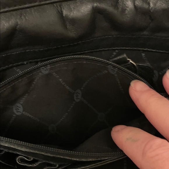 Derek Alexander Black Leather Crossbody Bag - Picture 6 of 10